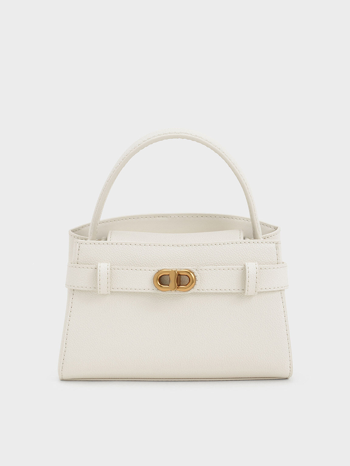 Aubrielle Metallic Buckle Handbag
