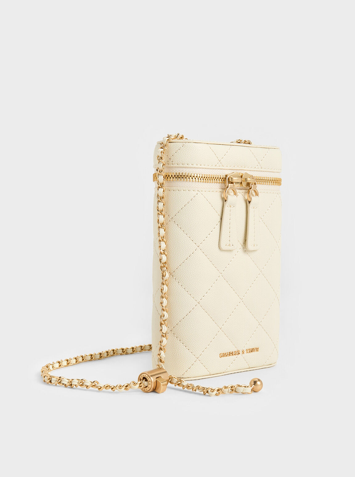 Apfra Quilted Elongated Mini Rectangular Bag