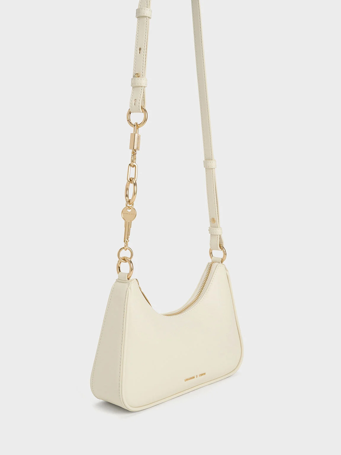 Lock & Key Chain Shoulder Bag