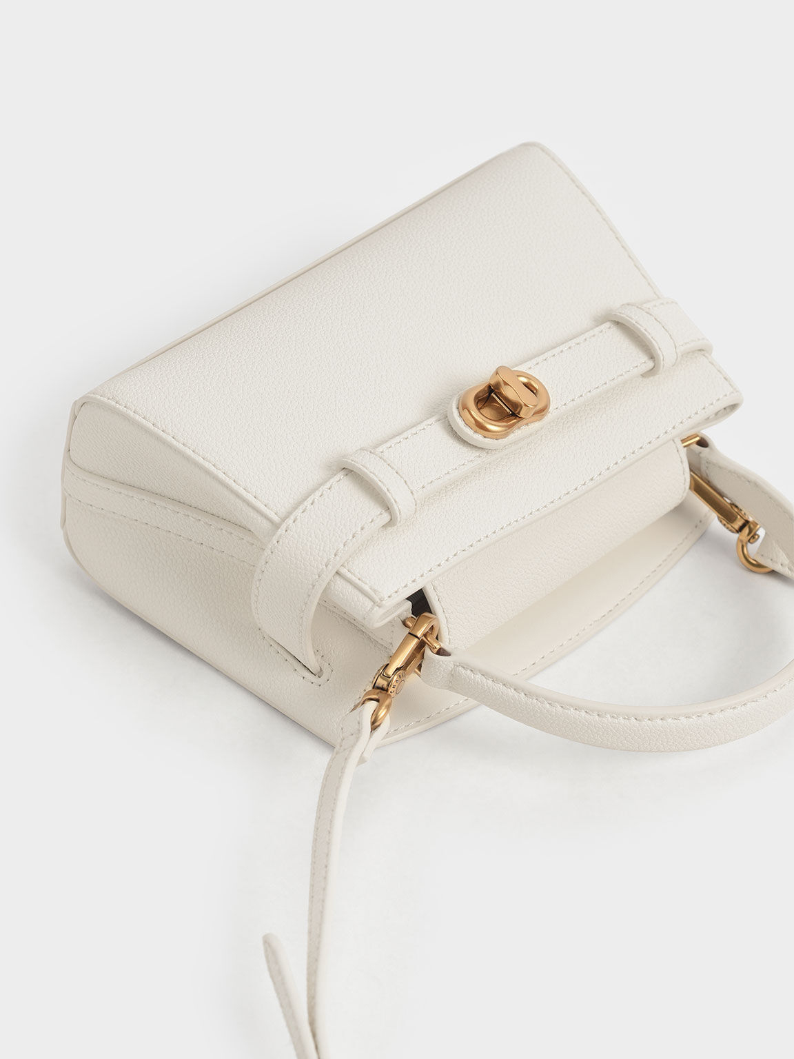 Aubrielle Metallic Buckle Handbag
