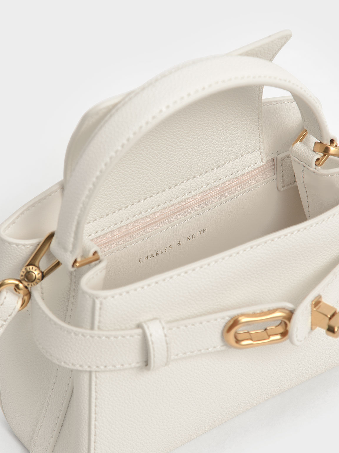 Aubrielle Metallic Buckle Handbag
