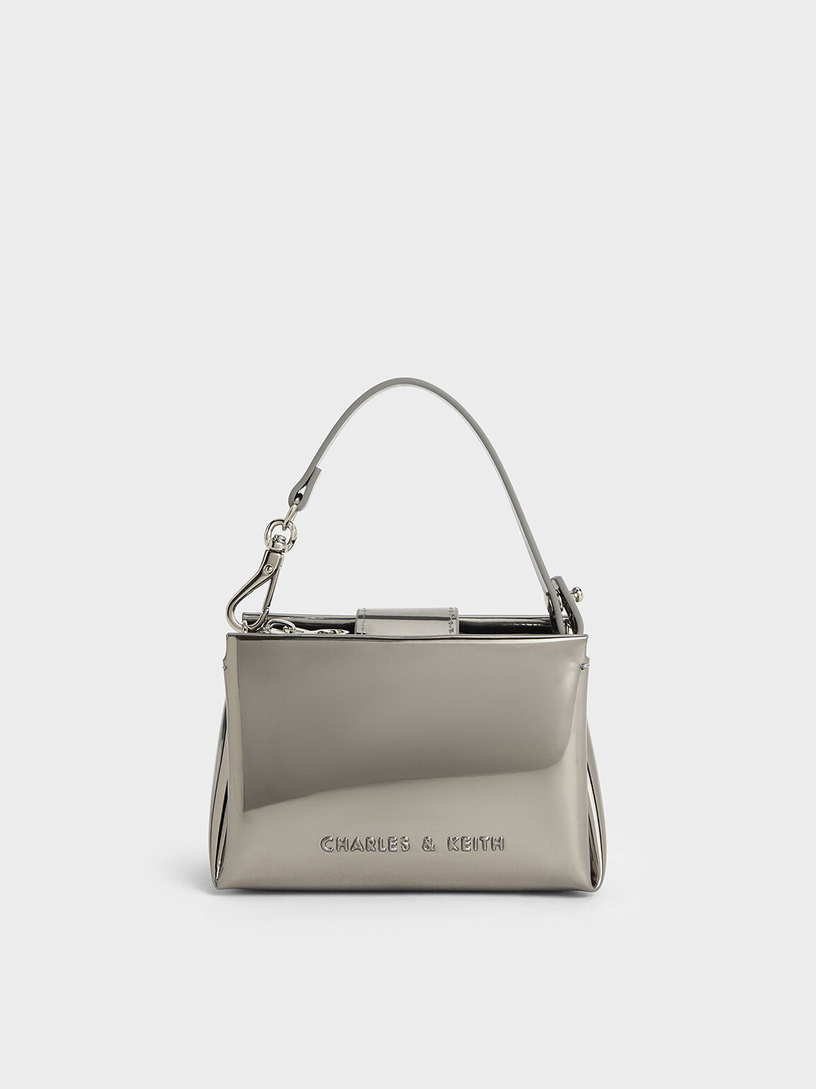 Bosie Metallic Top Handle Pouch
