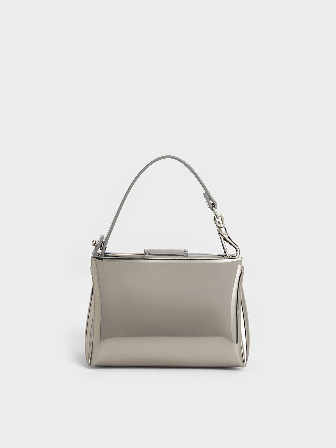 Bosie Metallic Top Handle Pouch