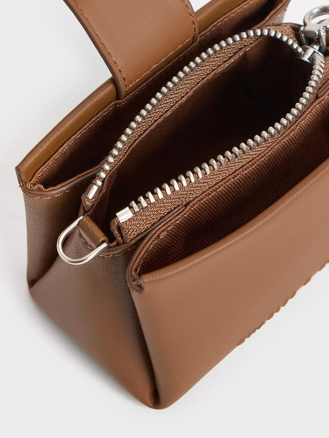 Bosie Metallic Top Handle Pouch
