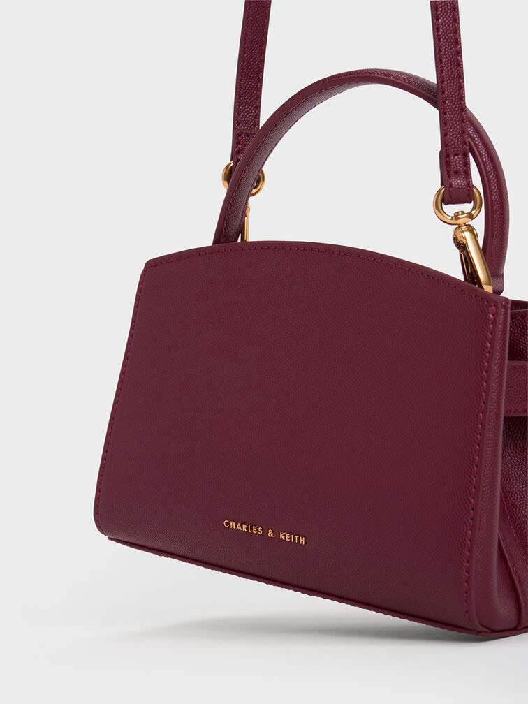 Aubrielle Metallic Buckle HandBag