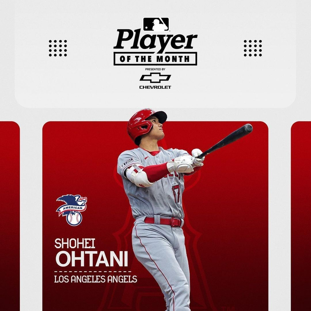 Vinh danh ngôi sao bóng chày Shohei Ohtani – Cầu thủ xuất sắc nhất tháng do MLB bình chọn. Một biểu tượng của nỗ lực và đam mê, được đồng hành bởi thương hiệu Chevrolet danh tiếng.