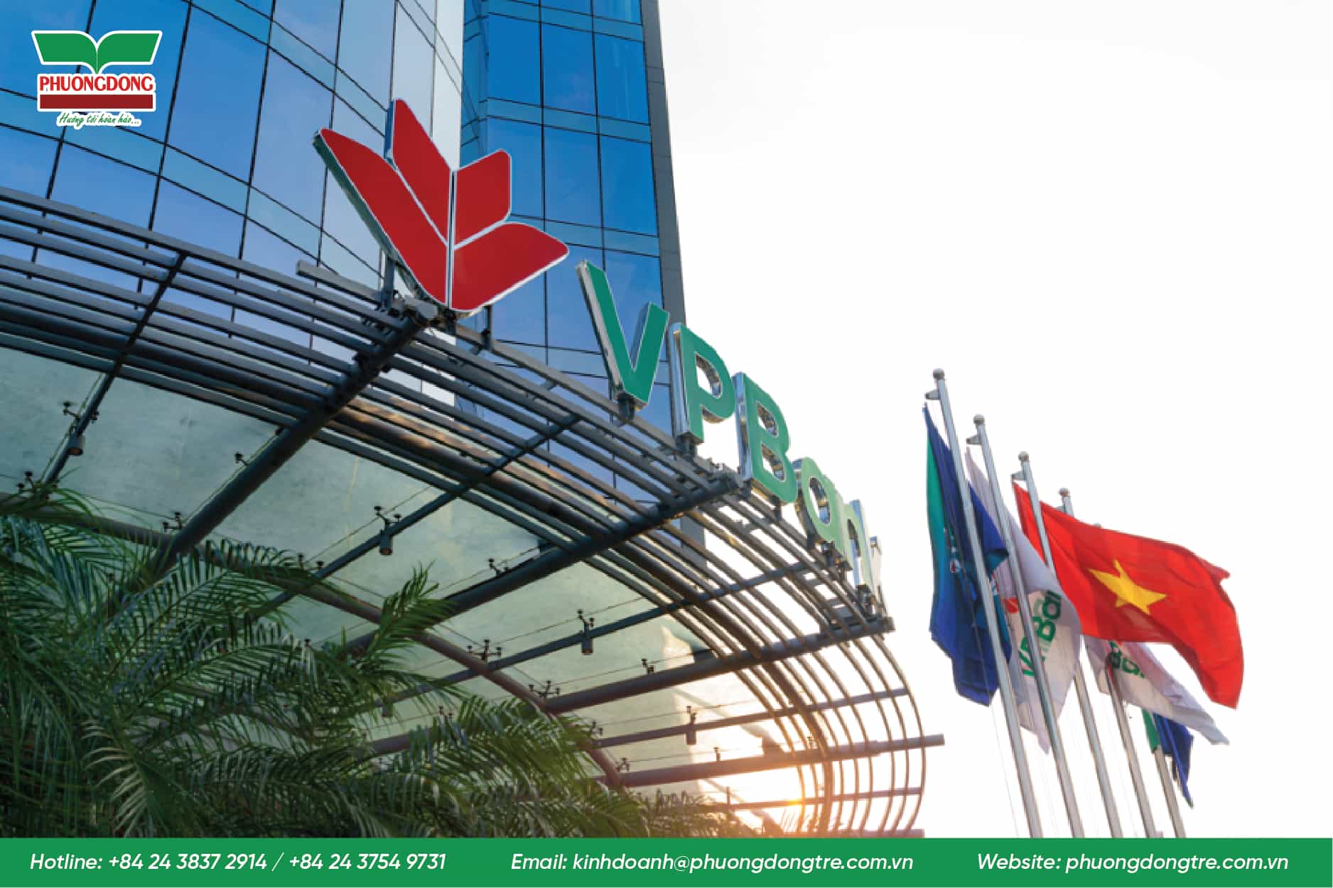 SẢN XUẤT LẮP ĐẶT BIỂN BẢNG TRỤ SỞ CHÍNH VPB LÁNG HẠ