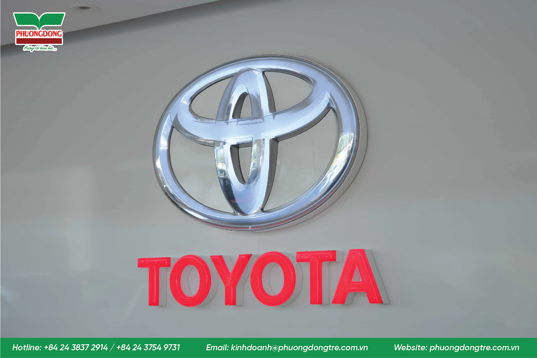 SẢN XUẤT LẮP ĐẶT LOGO TOYOTA