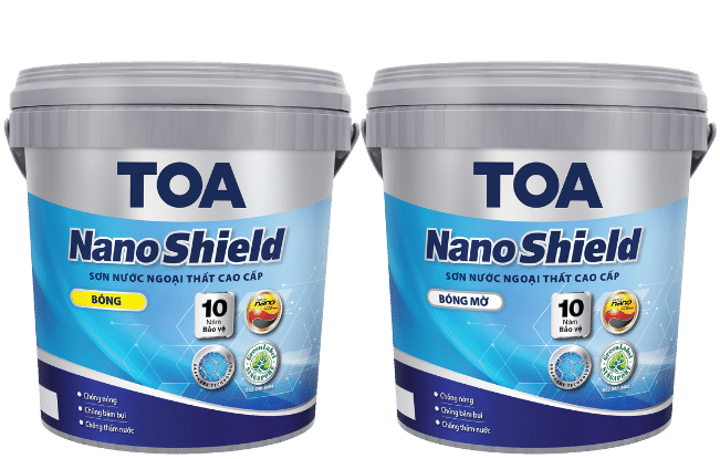 Sơn nước ngoại thất cao cấp TOA NanoShield