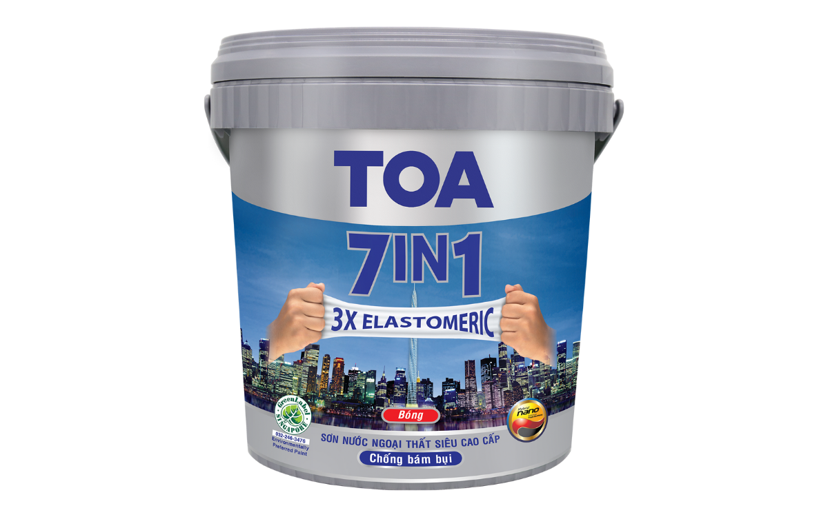 Sơn nước ngoại thất siêu cao cấp TOA 7IN1