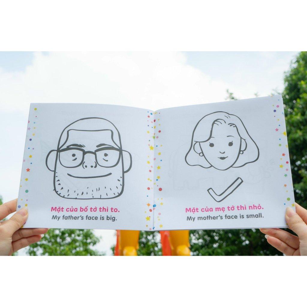 Sách - Tô màu sáng tạo, bé học tiếng Anh - Đinh Tị