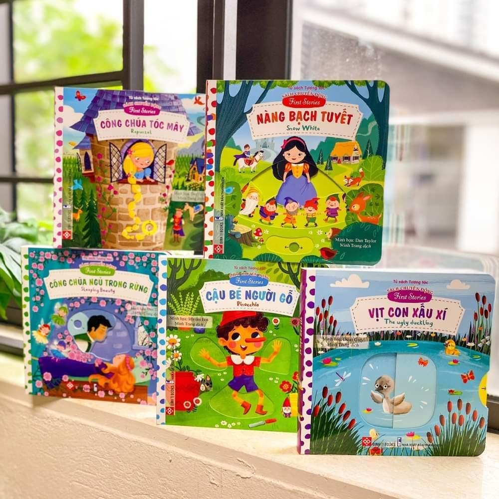 Sách tương tác - Chuyển động thông minh kéo, thả, trượt, đẩy First Explorers - Song ngữ Việt Anh - Đinh Tị Book
