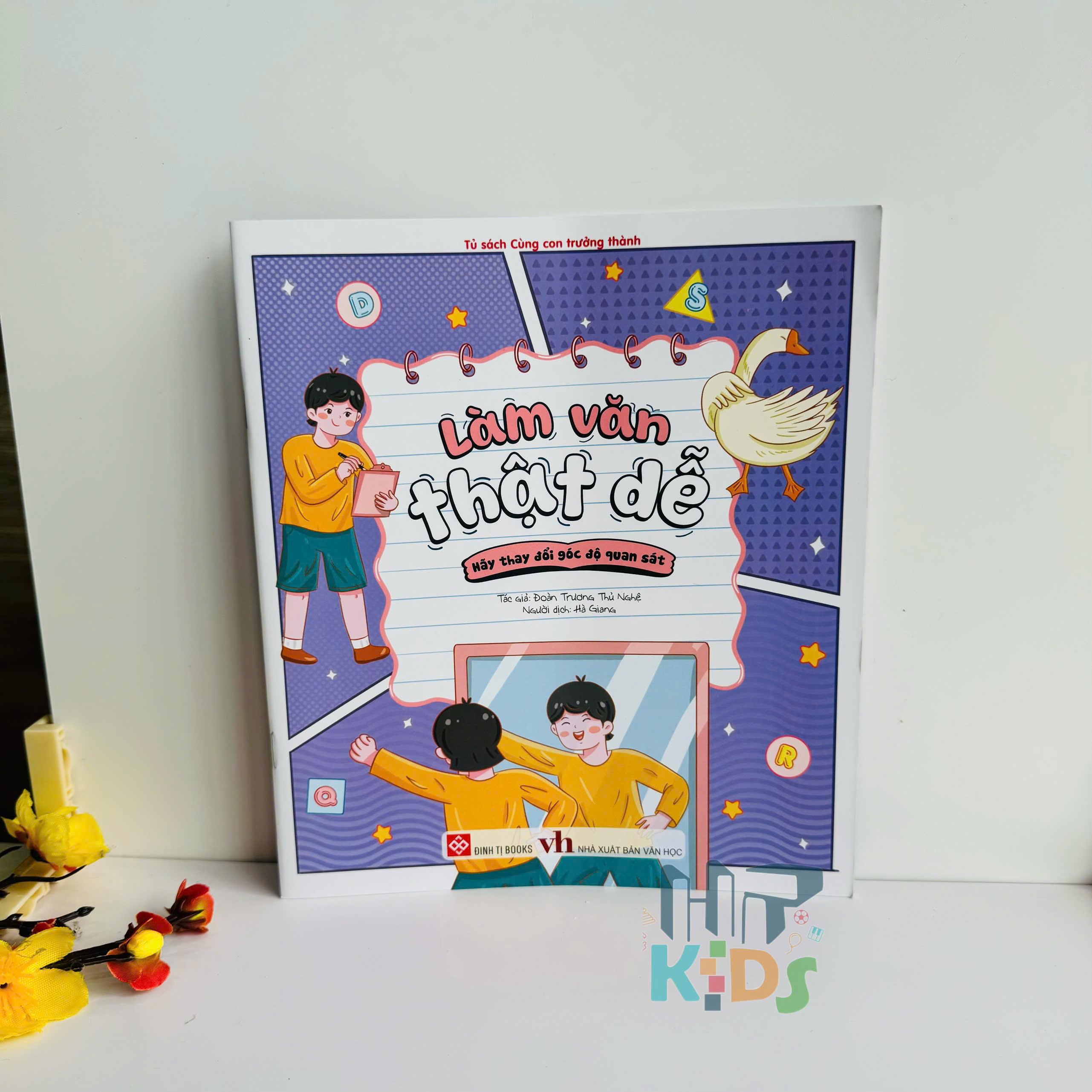 Sách - Làm văn thật dễ ( viết văn giỏi hơn mỗi ngày cùng bé) - Đinh Tị Books