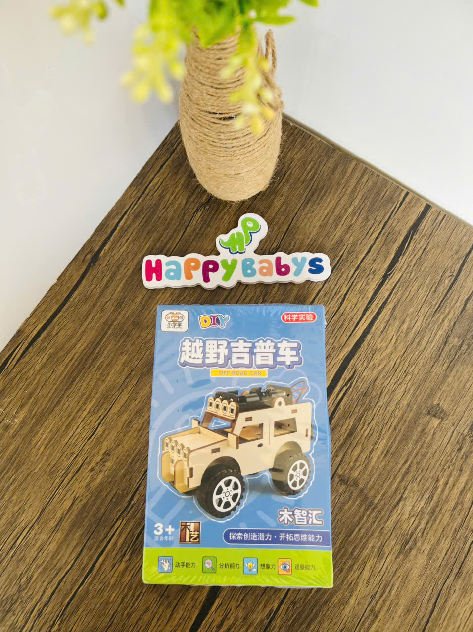 Đồ Chơi Lắp Ráp STEM Bằng Gỗ Tự Làm Có Động Cơ Phát Triển Tư Duy Sáng Tạo Cho Bé