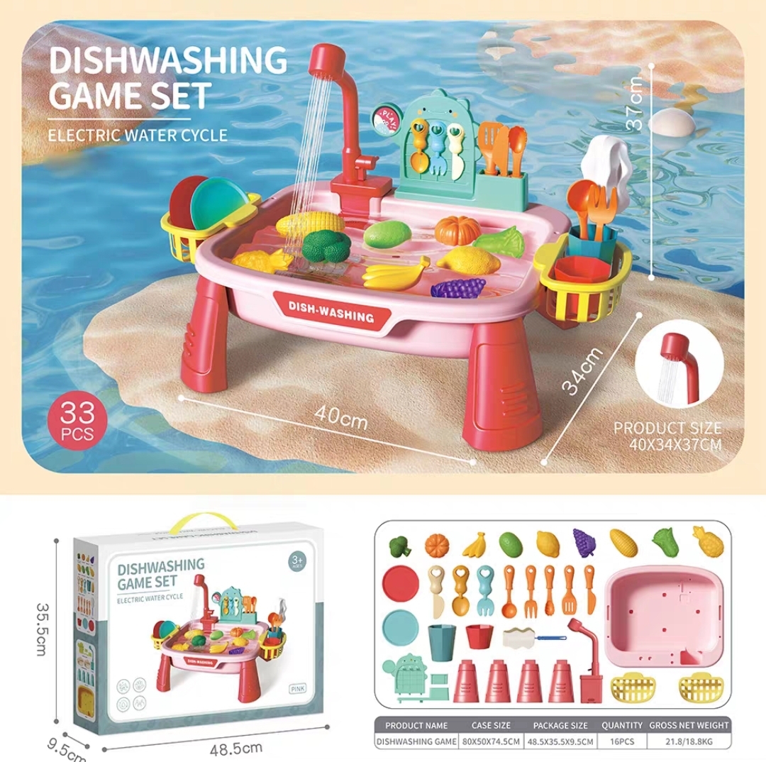 Bộ Đồ Chơi Sân Vườn Thú Vui Nhộn: Đồ Chơi Nấu Ăn Rửa Bát Rau Củ, Học Làm Việc Nhà Cho Bé 2-4 Tuổi