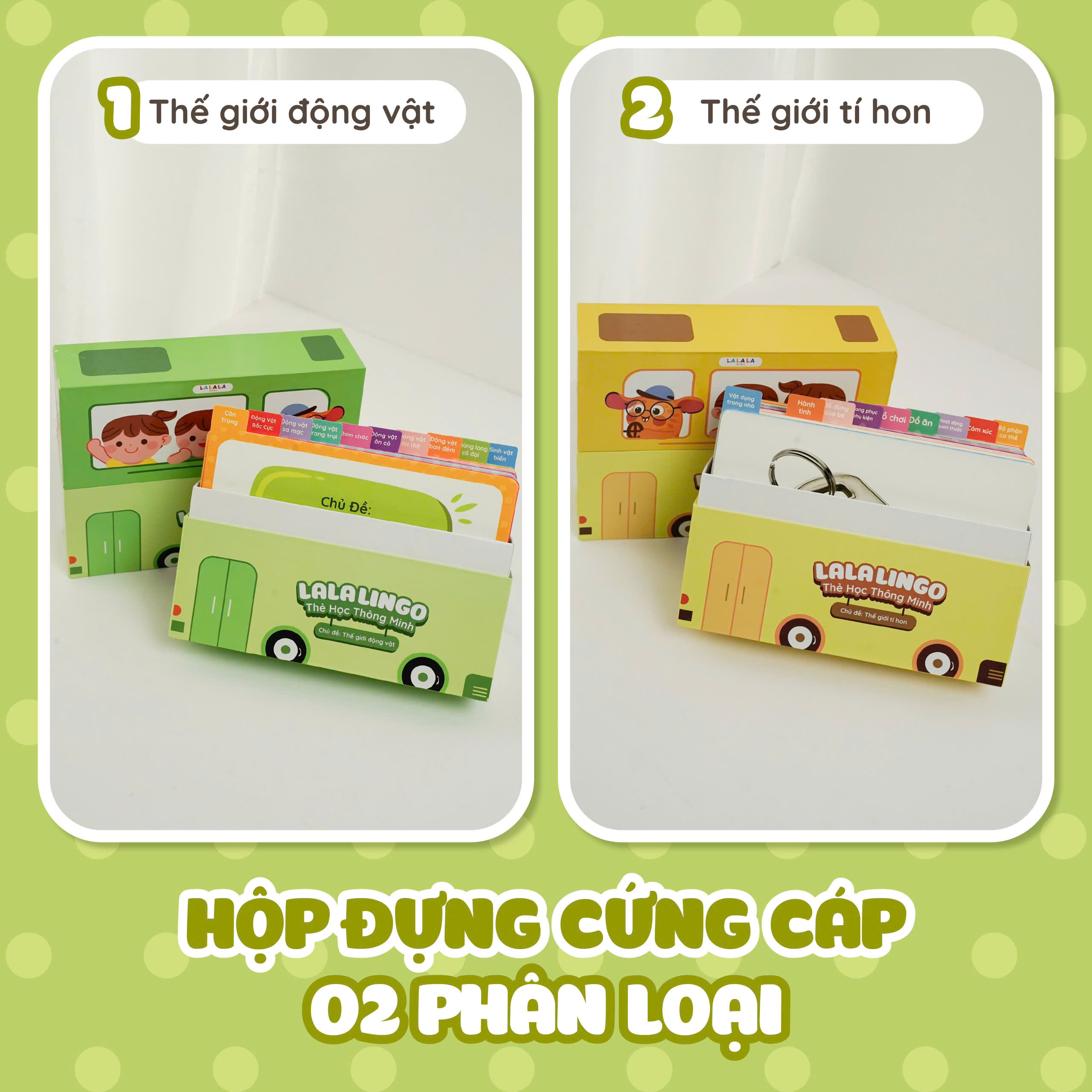 Thẻ học thông minh Lala Lingo, Flashcard nhiều chủ đề dành cho bé