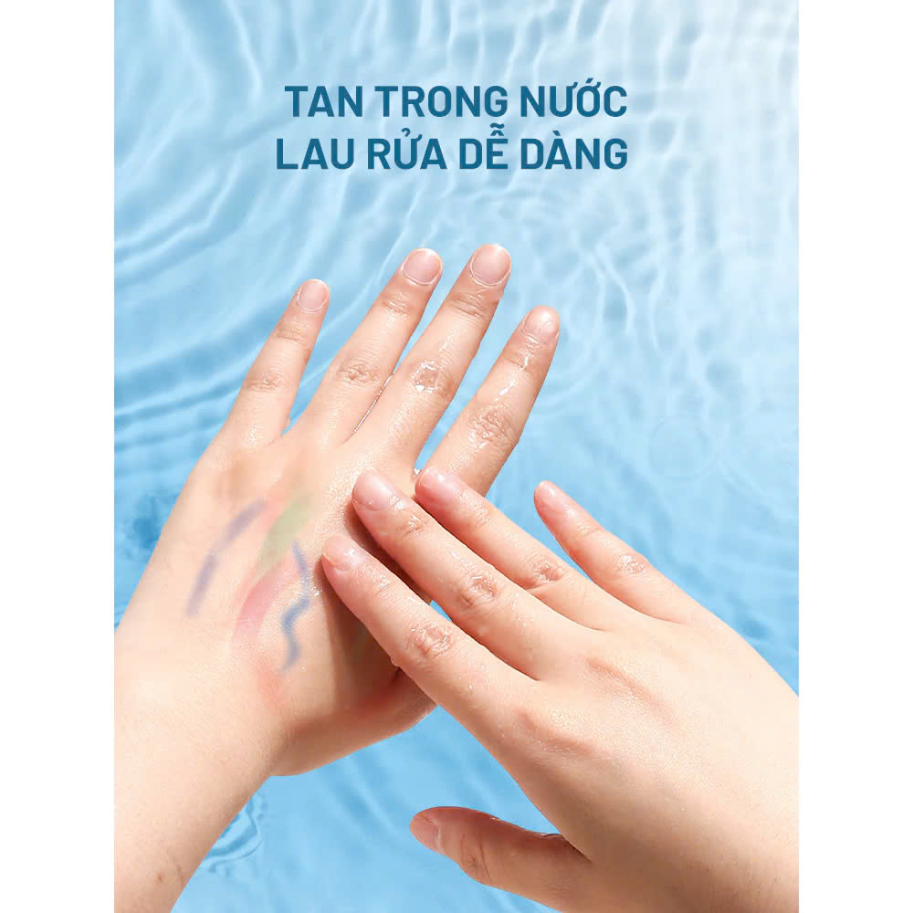 Bút màu sáp lụa màu hữu cơ, cho bé vẽ, tô màu dễ dàng lau chùi kèm hộp đựng, quai xách nắp đậy bút chống rơi cho bé