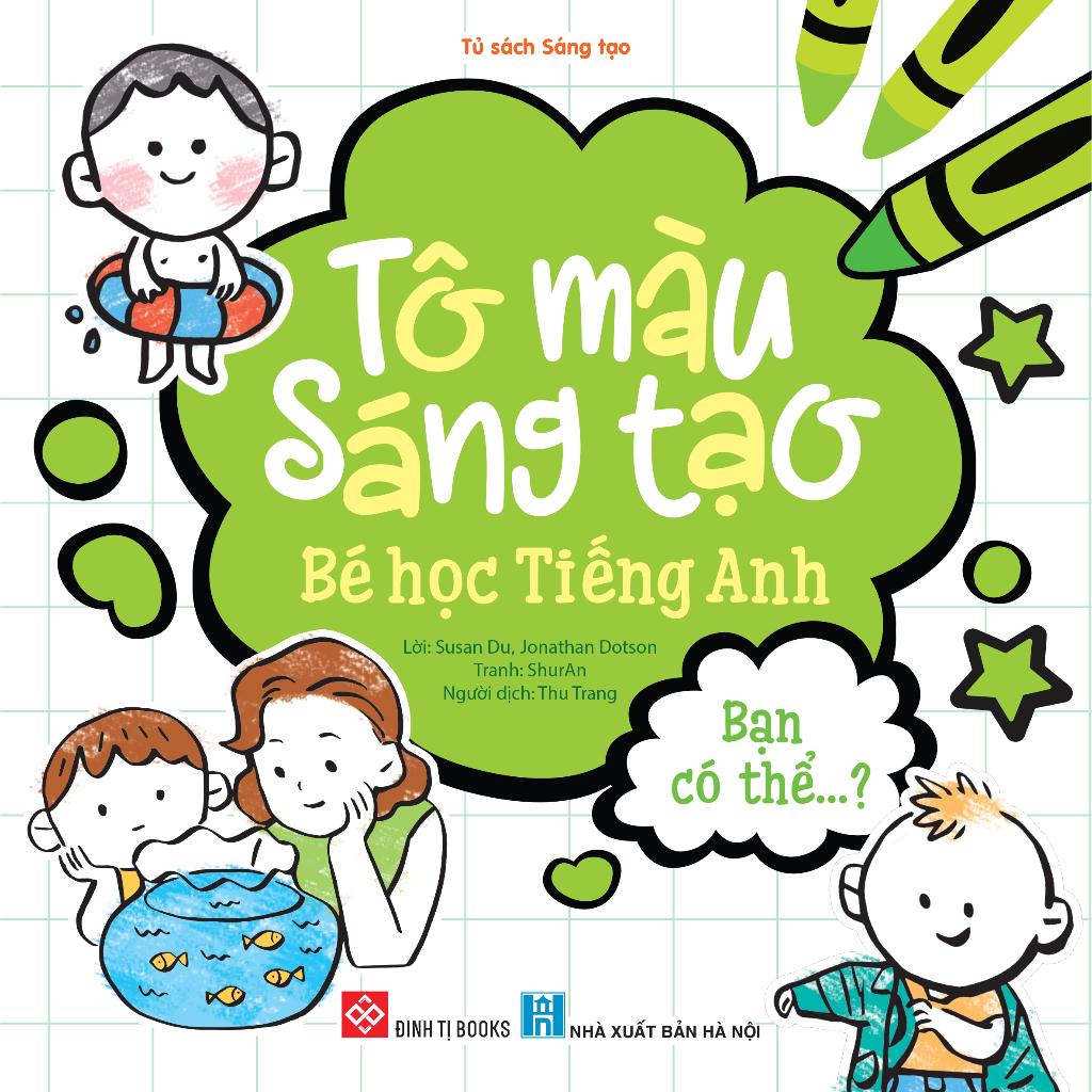 Sách - Tô màu sáng tạo, bé học tiếng Anh - Đinh Tị