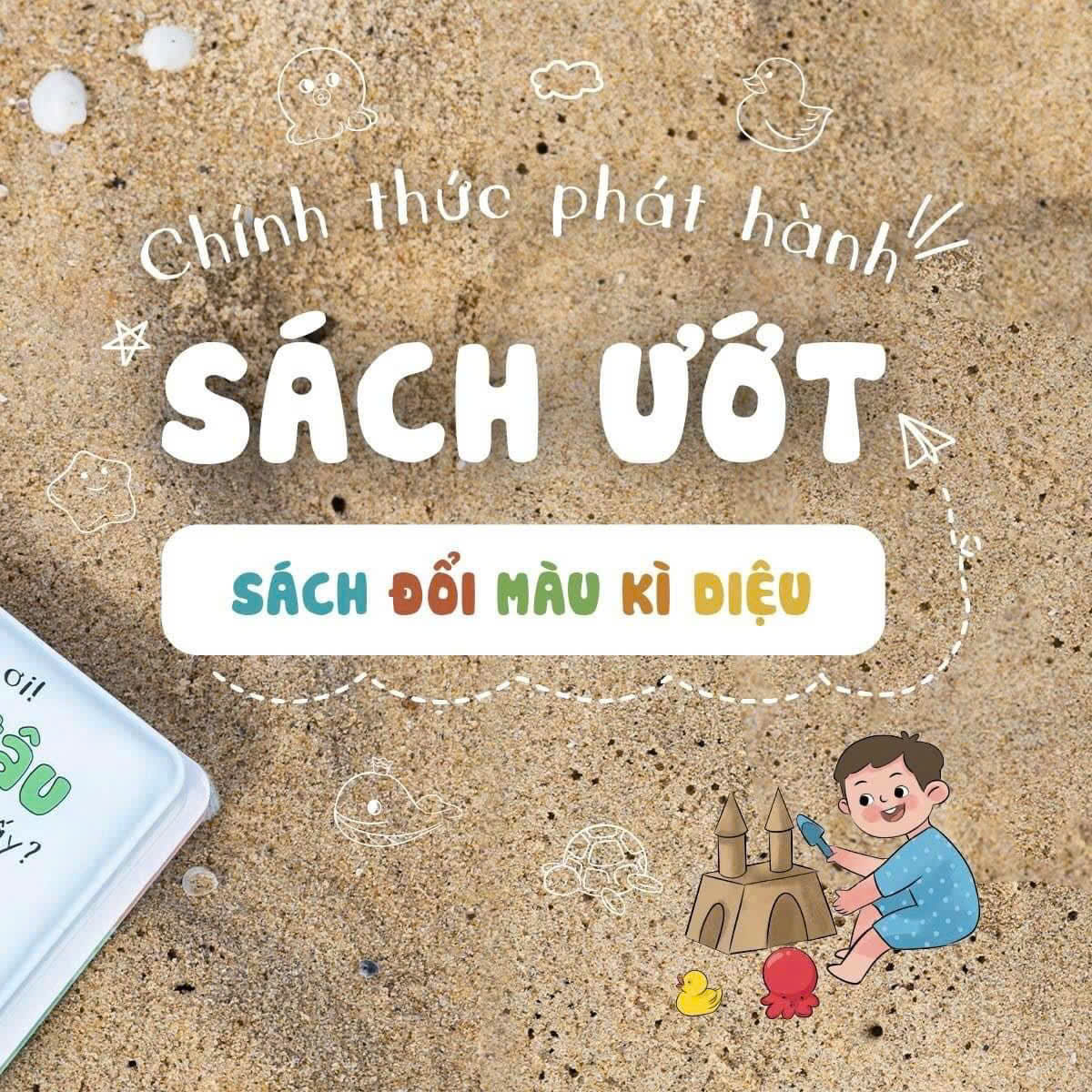 Sách Ướt đổi màu kì diệu - Sách tắm và Vẽ bằng ngón tay cho bé 0-5 tuổi - LionBooks