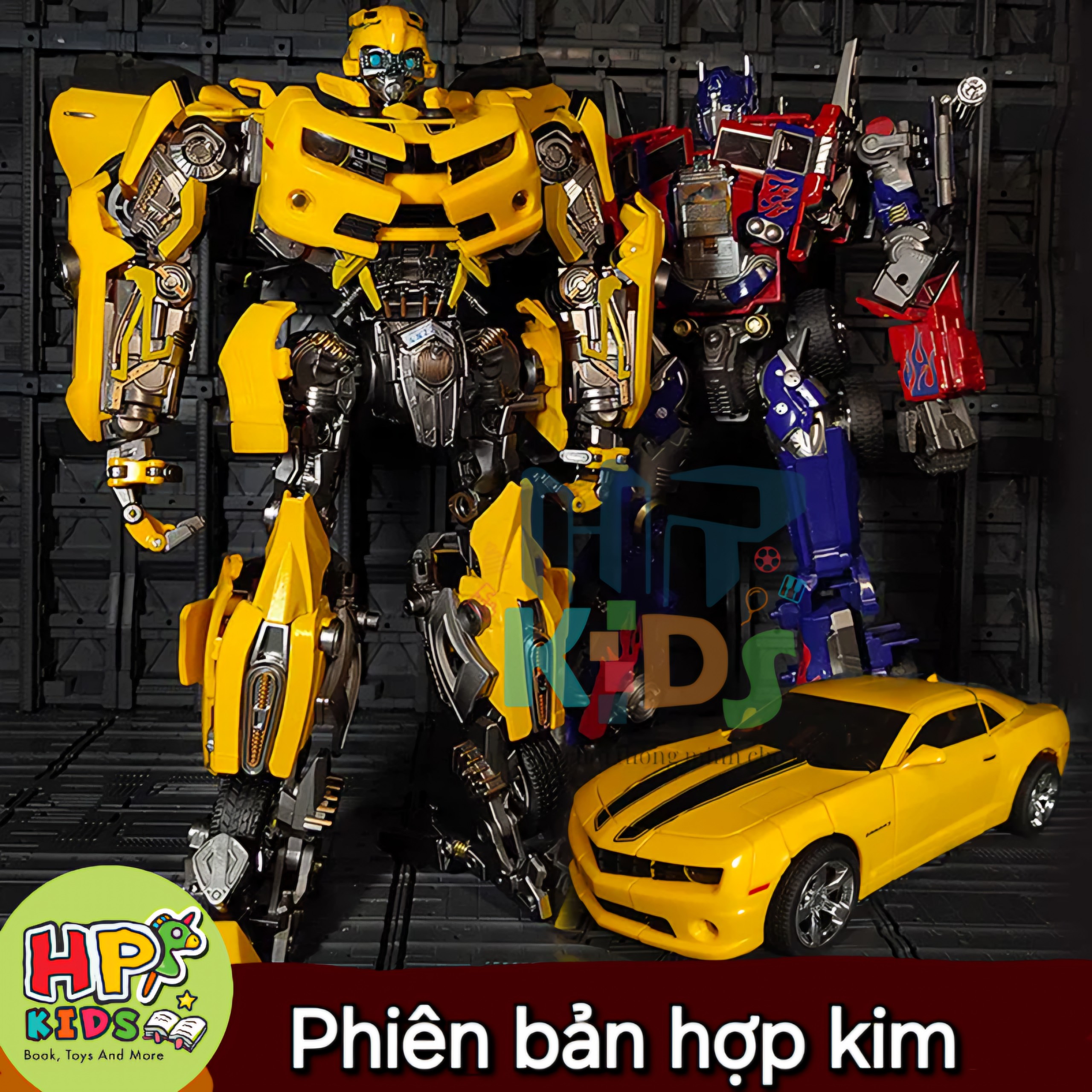 Đồ chơi biến hình RobotTransformer, Optimus , Bumblebee prime phiên bản nhựa haowjc kim loại biến hình ô tô cho bé