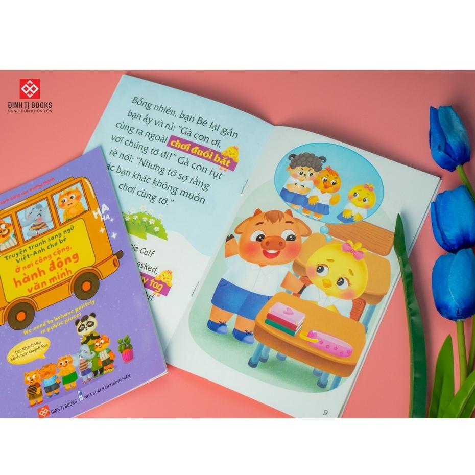 Sách - Truyện tranh song ngữ cùng con trưởng thành - Bộ 10 cuốn - Đinh Tị