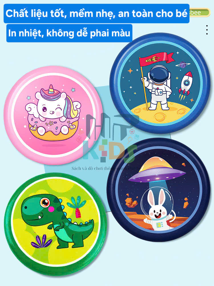 Đồ chơi ném dĩa, đĩa bay mềm, xốp, nhẹ size 20cm cho bé vui chơi vận động ngoài trời