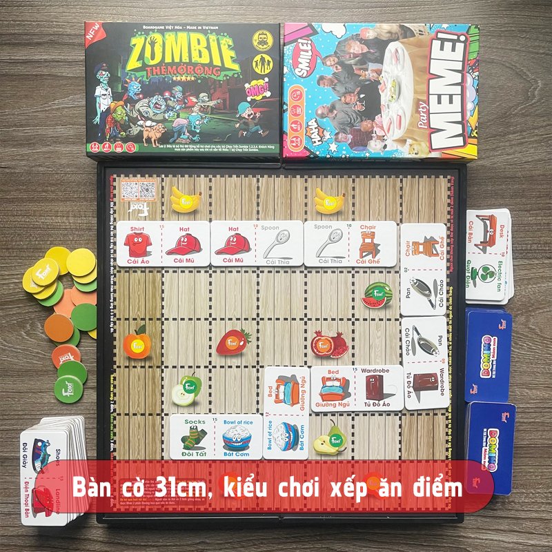 Boardgame Domino Mầm Non Chủ Đề Đồ Dùng Sinh Hoạt Cho Bé Tiểu Học Đa Dạng Cách Chơi Giúp Phát Triển Tư Duy Logic Nhanh Nhạy Và Tăng Sáng Tạo