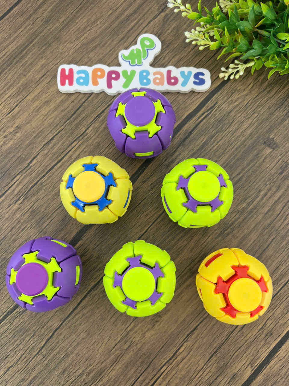 Bóng Xoay 3D Fidget Spinner, Quả Cầu Con Quay Biến Hình Giúp Giải Trí, Giảm Căng Thẳng Hiệu Quả