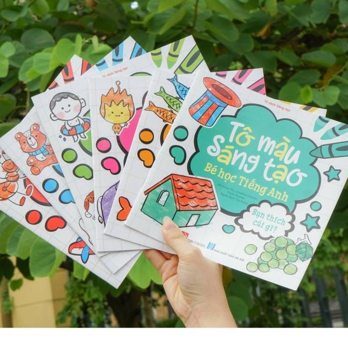 Sách - Tô màu sáng tạo, bé học tiếng Anh - Đinh Tị