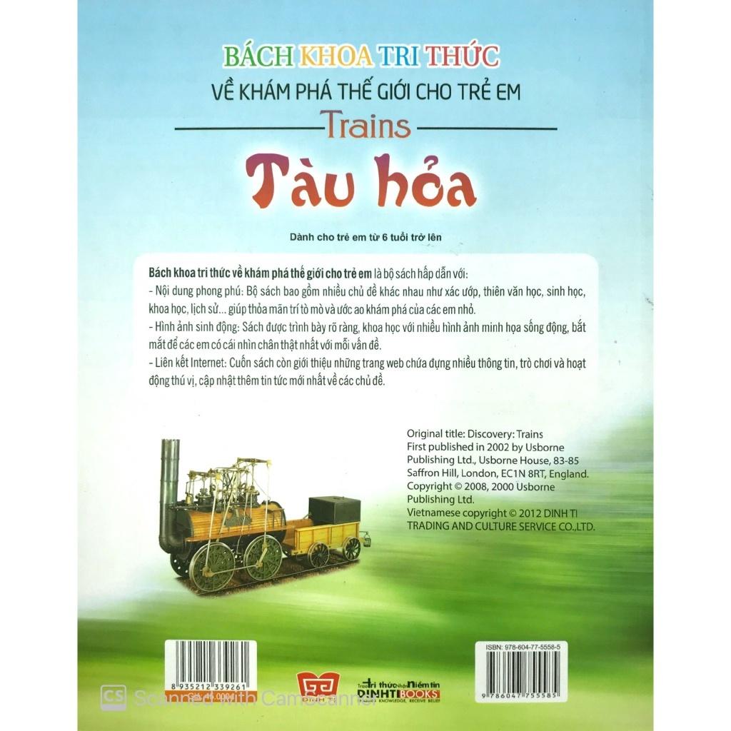 Sách - Bách khoa tri thức về khám phá thế giới cho trẻ em - Tàu hỏa - Đinh Tị