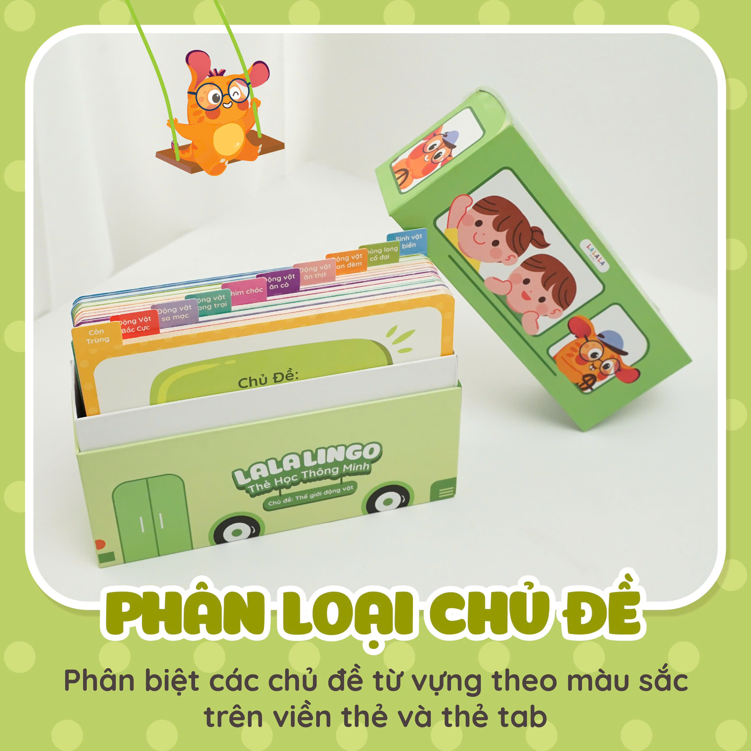 Thẻ học thông minh Lala Lingo, Flashcard nhiều chủ đề dành cho bé