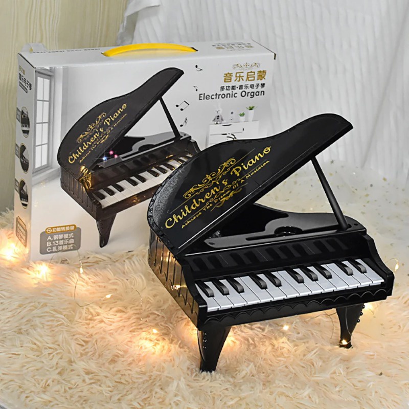 Đồ chơi Đàn piano mini 26 phím kèm đèn cho bé yêu