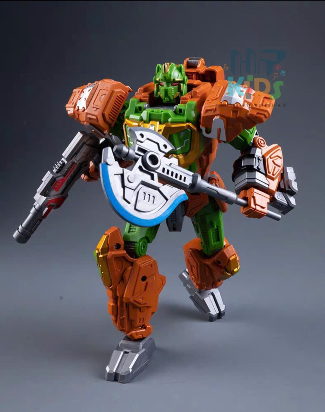 Đồ chơi Tê giác biến hình Robot cao 23cm, Qùa cho bé trai, bé gái
