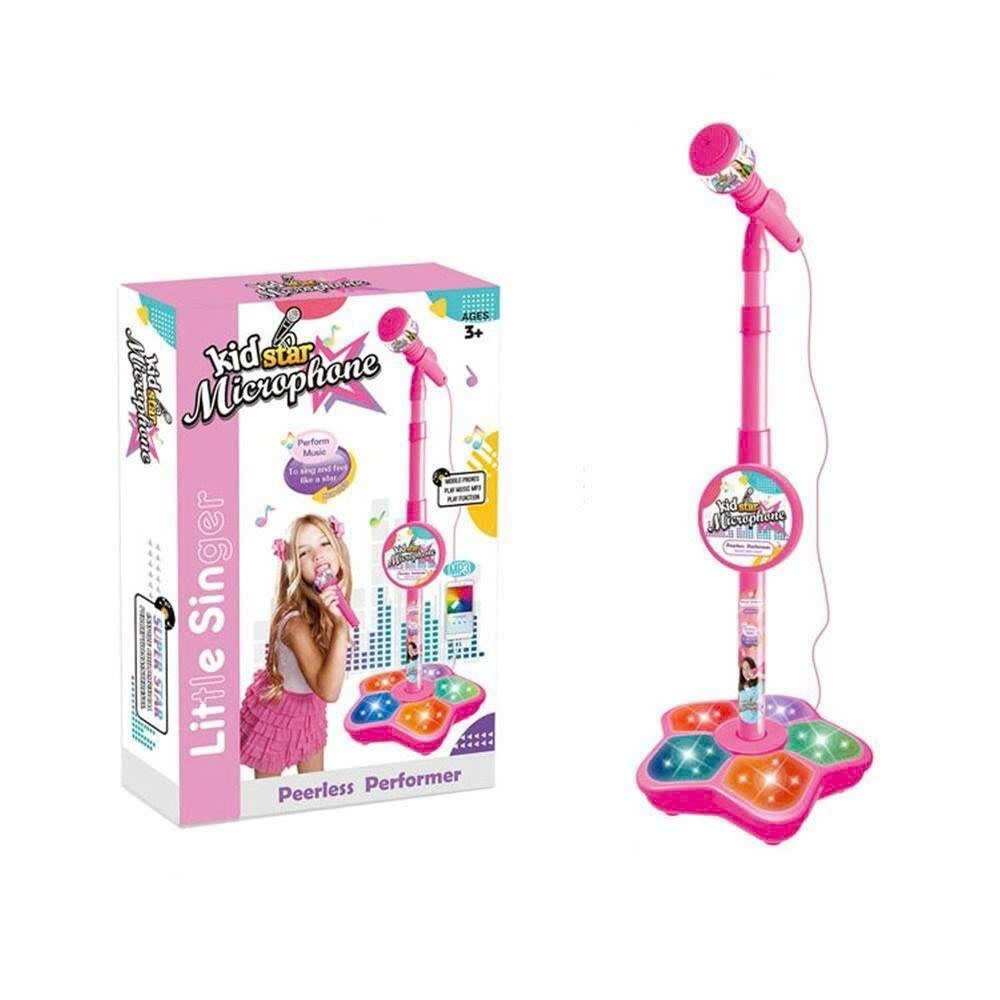 Micro Karaoke Cho Bé Có Loa Và Đèn LED, Sách Phát Hành, Phù Hợp 3 Tuổi Trở Lên