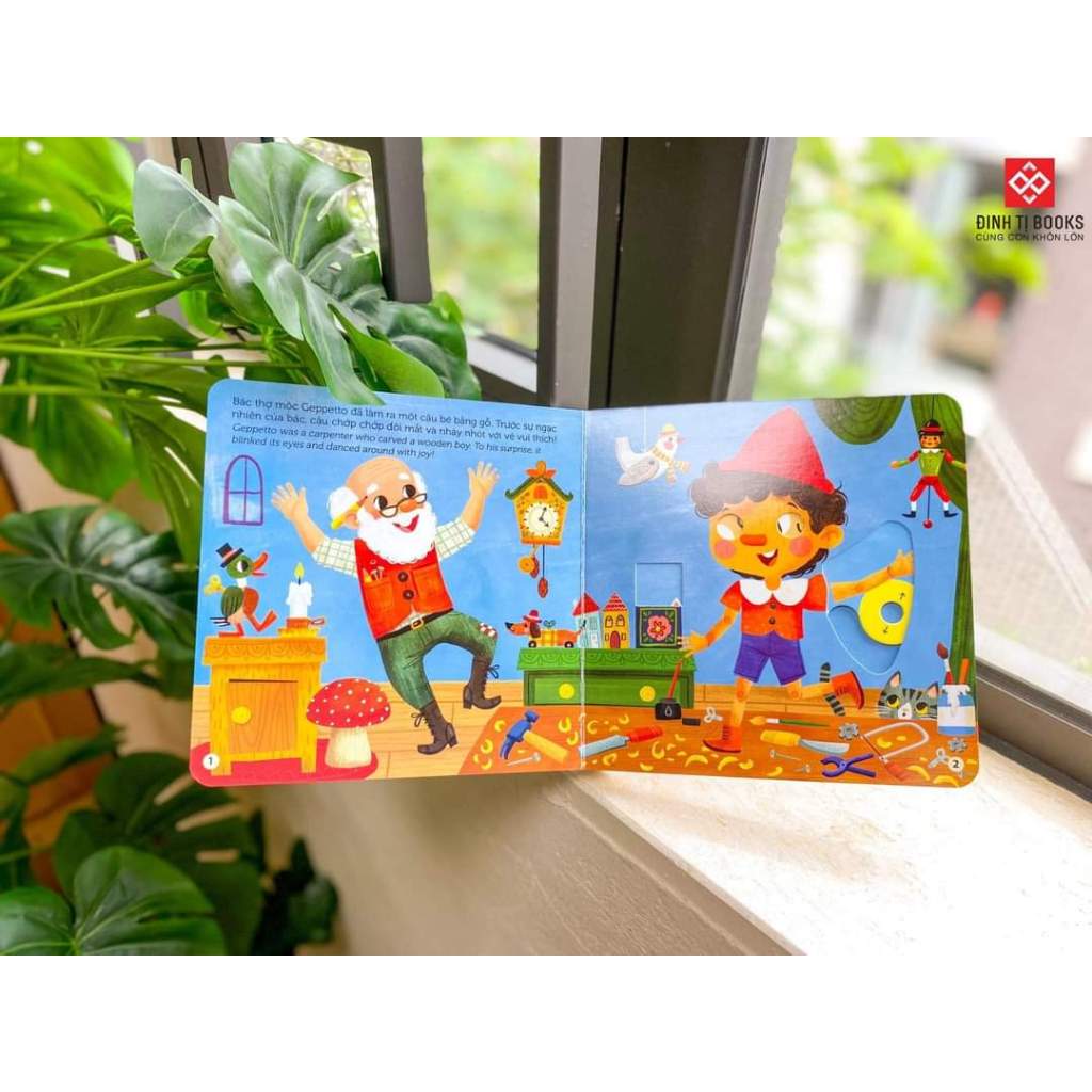 Sách tương tác - Chuyển động thông minh kéo, thả, trượt, đẩy First Explorers - Song ngữ Việt Anh - Đinh Tị Book