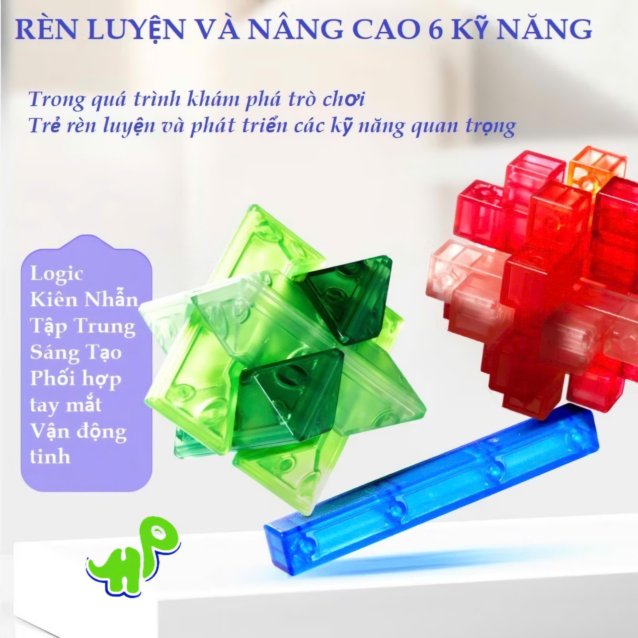 Hàng hộp cao cấp Khóa Luban, Khóa Khổng Minh Rubik kích thích trí thông minh cho trẻ và sự tư duy logic
