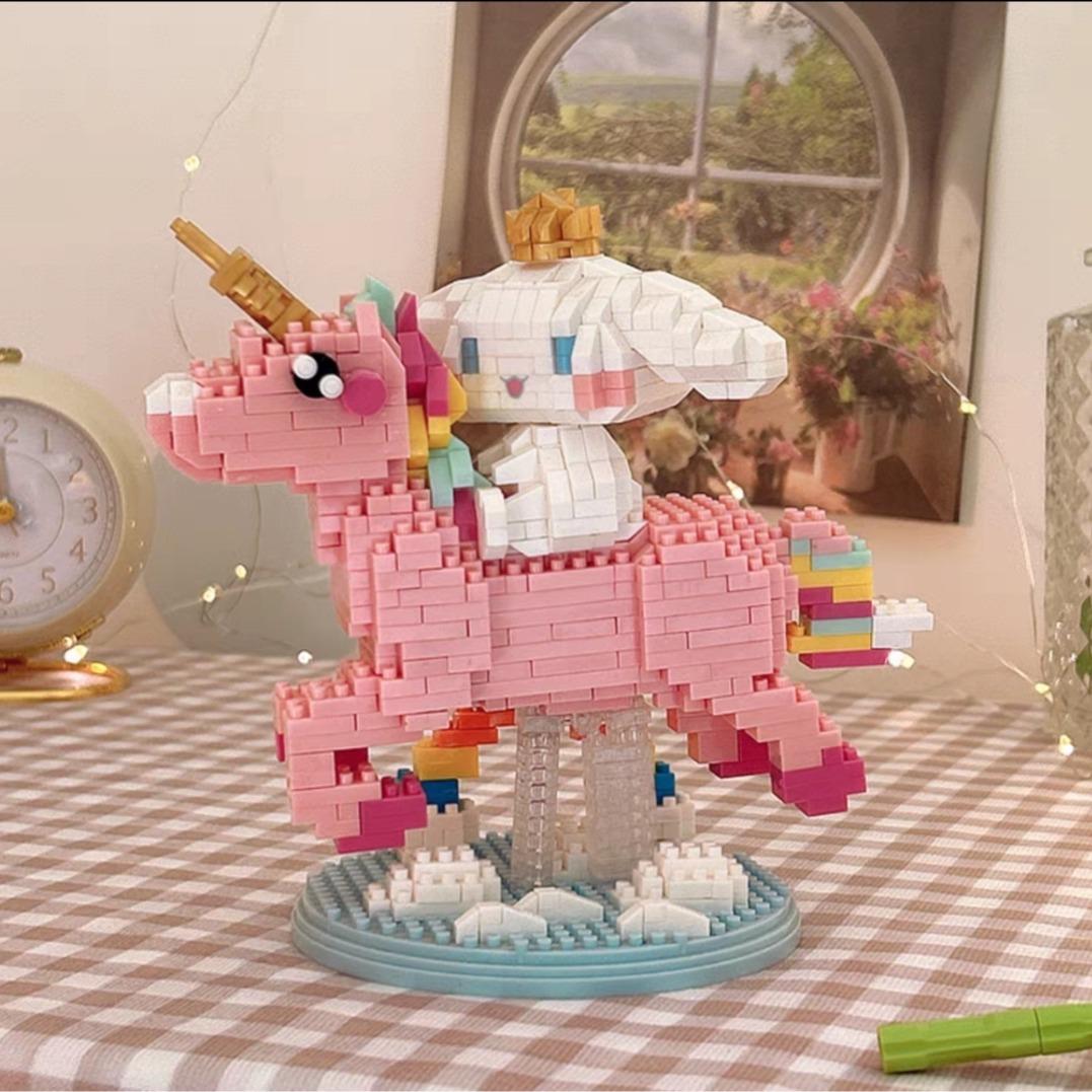 Lắp ráp mô hình Cionamoroll mini đáng yêu Toy Bộ Lắp Ráp