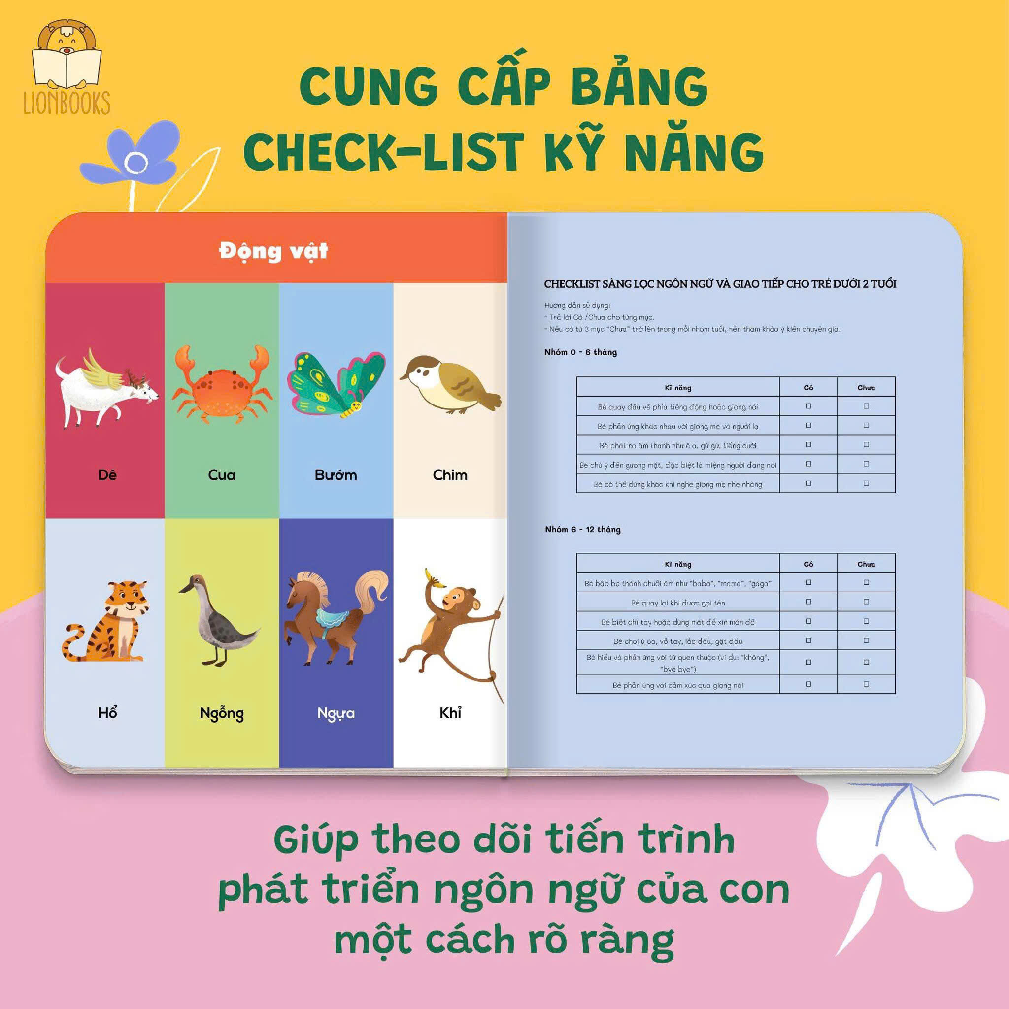 Sách - Cuốn 100 từ đầu tiên của bé bồi cứng size lớn - Giúp các bé Việt tập nói và giao tiếp