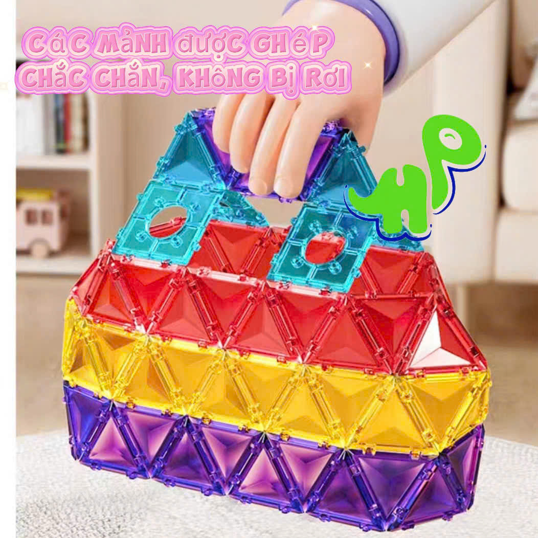 Đồ chơi lắp ráp, xếp hình thả bóng 3D chủ đề không gian kèm hộp đựng cho bé