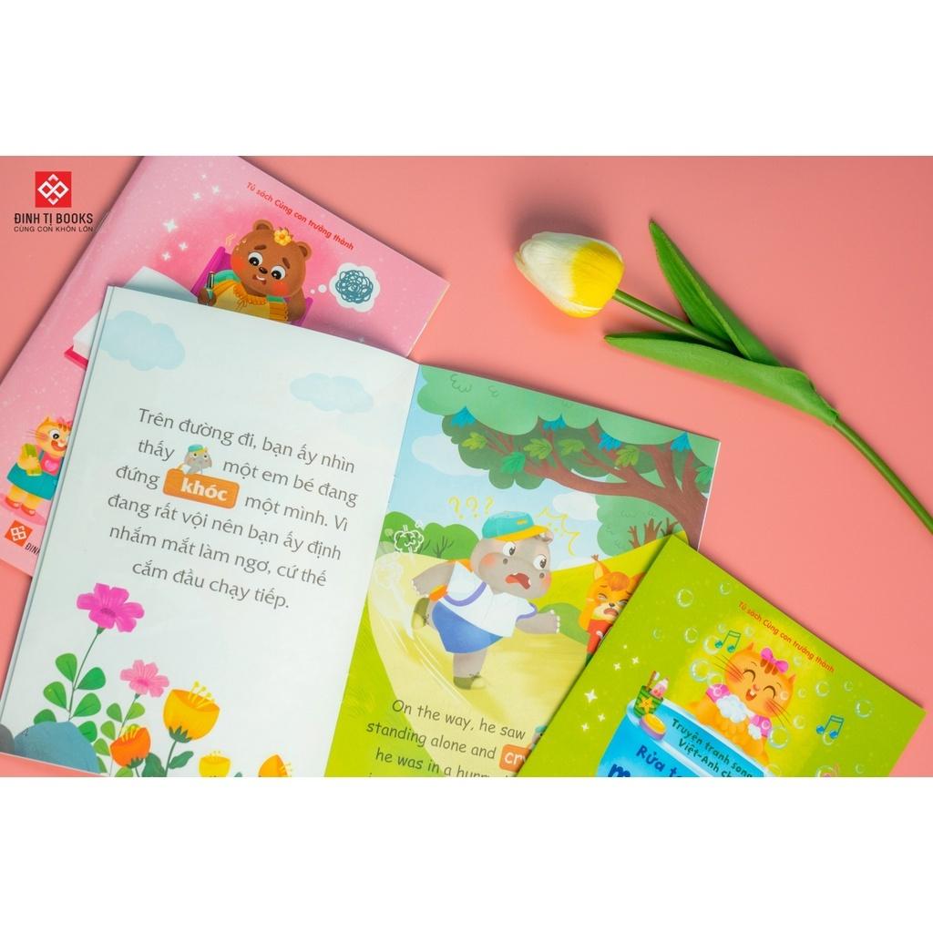 Sách - Truyện tranh song ngữ cùng con trưởng thành - Bộ 10 cuốn - Đinh Tị