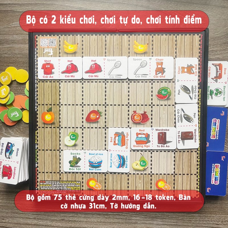 Boardgame Domino Mầm Non Chủ Đề Đồ Dùng Sinh Hoạt Cho Bé Tiểu Học Đa Dạng Cách Chơi Giúp Phát Triển Tư Duy Logic Nhanh Nhạy Và Tăng Sáng Tạo