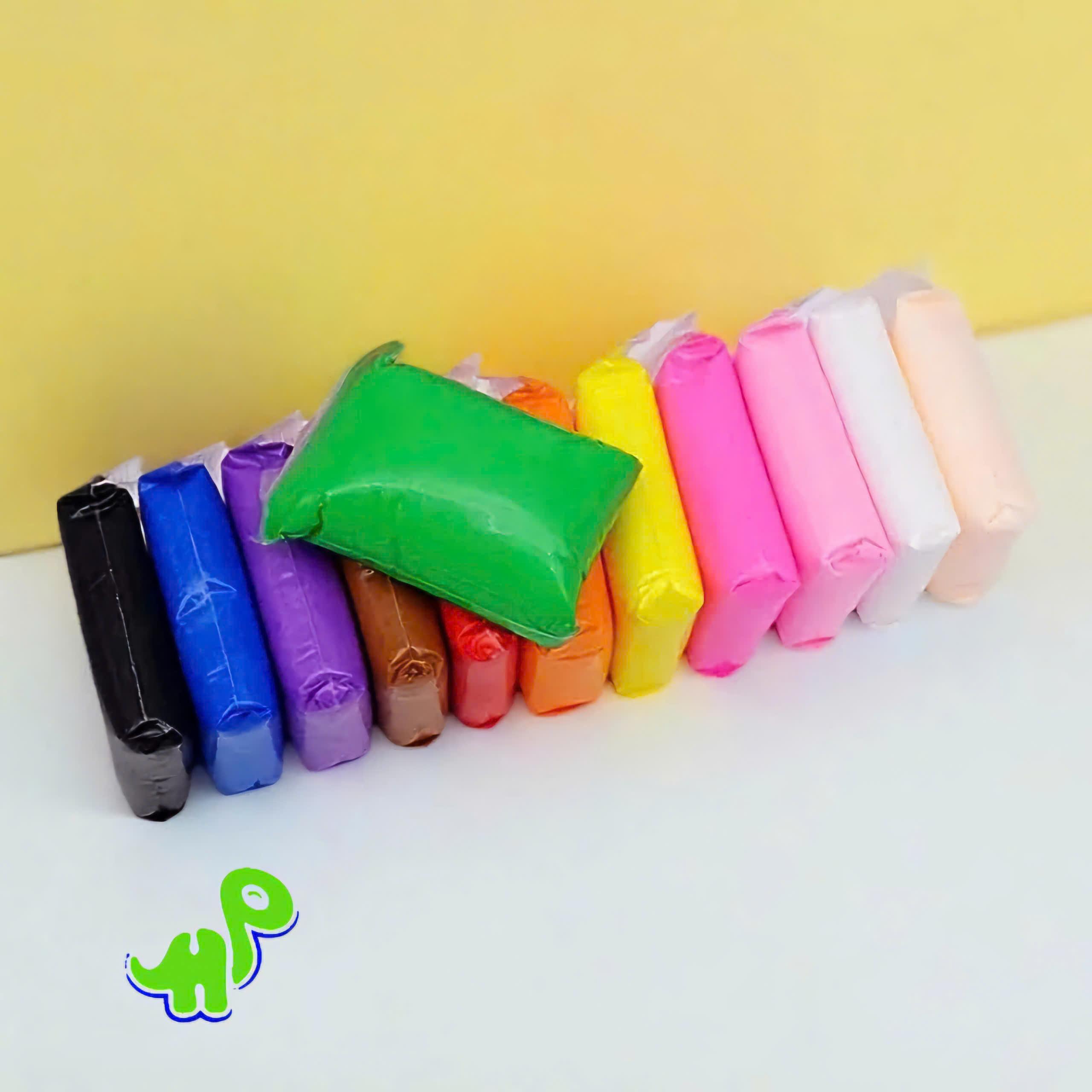 Đất sét tự khô Nhật 12/24 màu SMARTKIDS đất nặn tự khô cao cấp siêu nhẹ dành cho bé làm butter slime