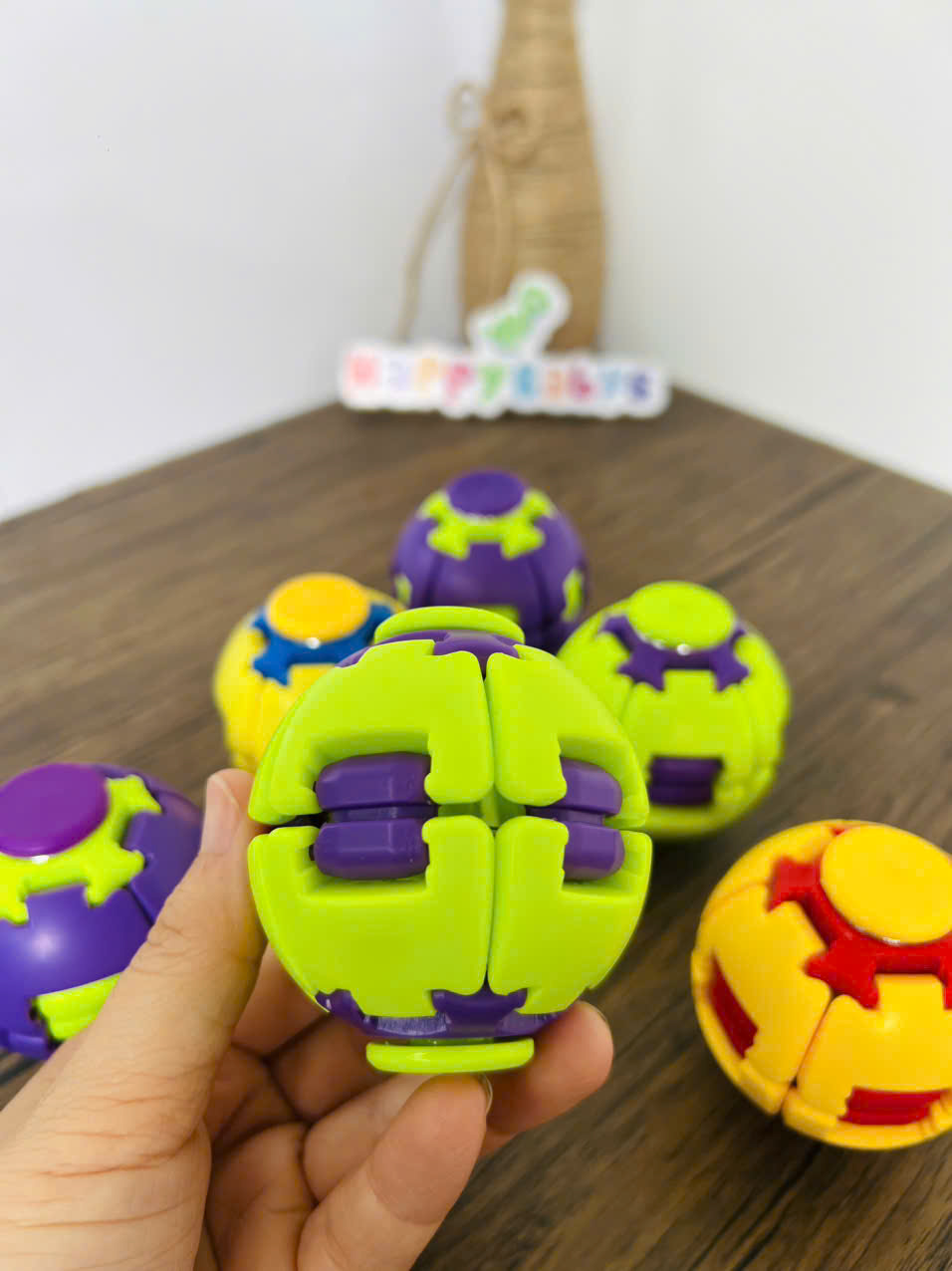 Bóng Xoay 3D Fidget Spinner, Quả Cầu Con Quay Biến Hình Giúp Giải Trí, Giảm Căng Thẳng Hiệu Quả