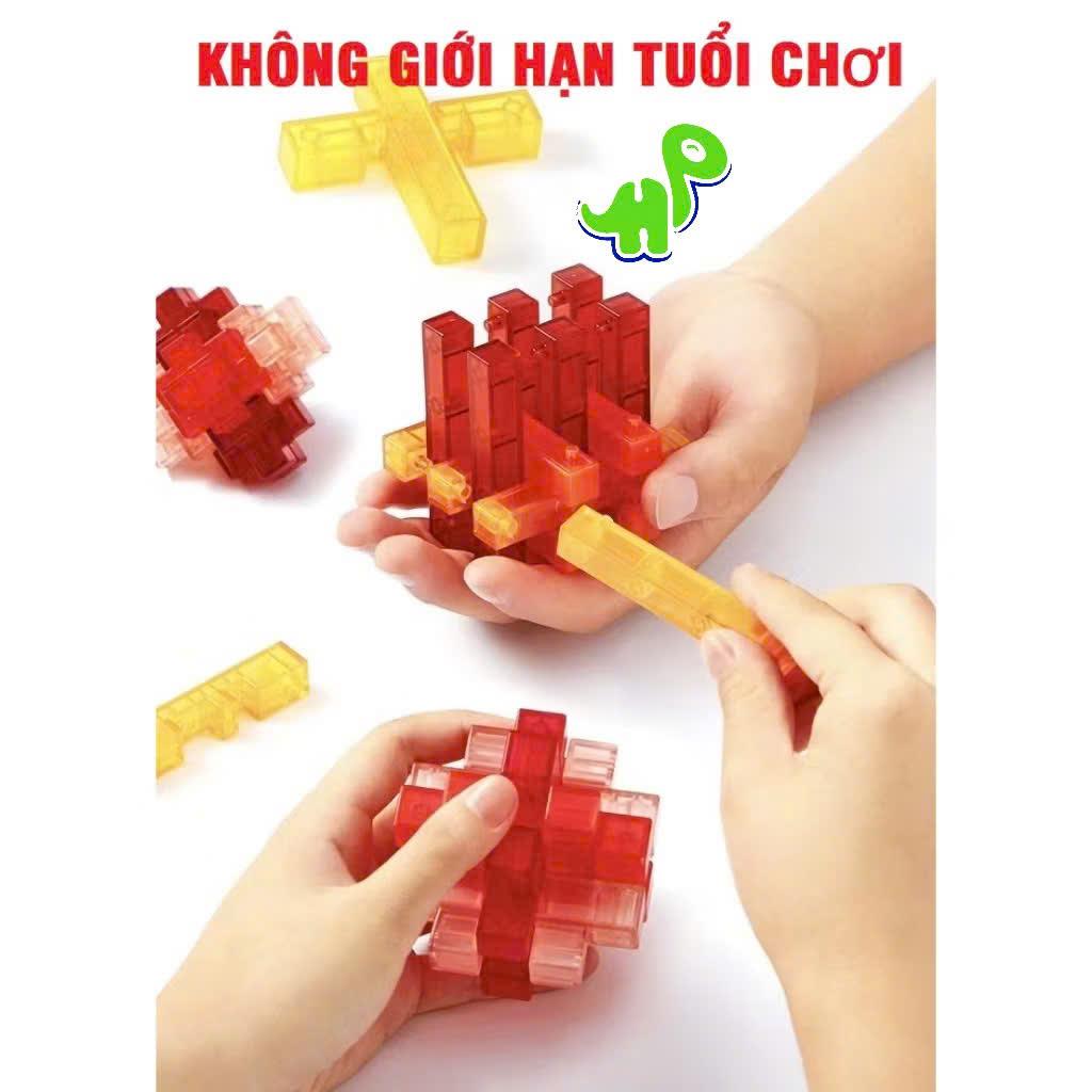 Hàng hộp cao cấp Khóa Luban, Khóa Khổng Minh Rubik kích thích trí thông minh cho trẻ và sự tư duy logic