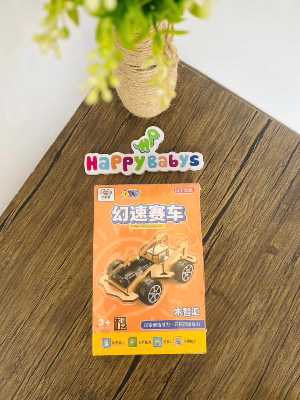 Đồ Chơi Lắp Ráp STEM Bằng Gỗ Tự Làm Có Động Cơ Phát Triển Tư Duy Sáng Tạo Cho Bé