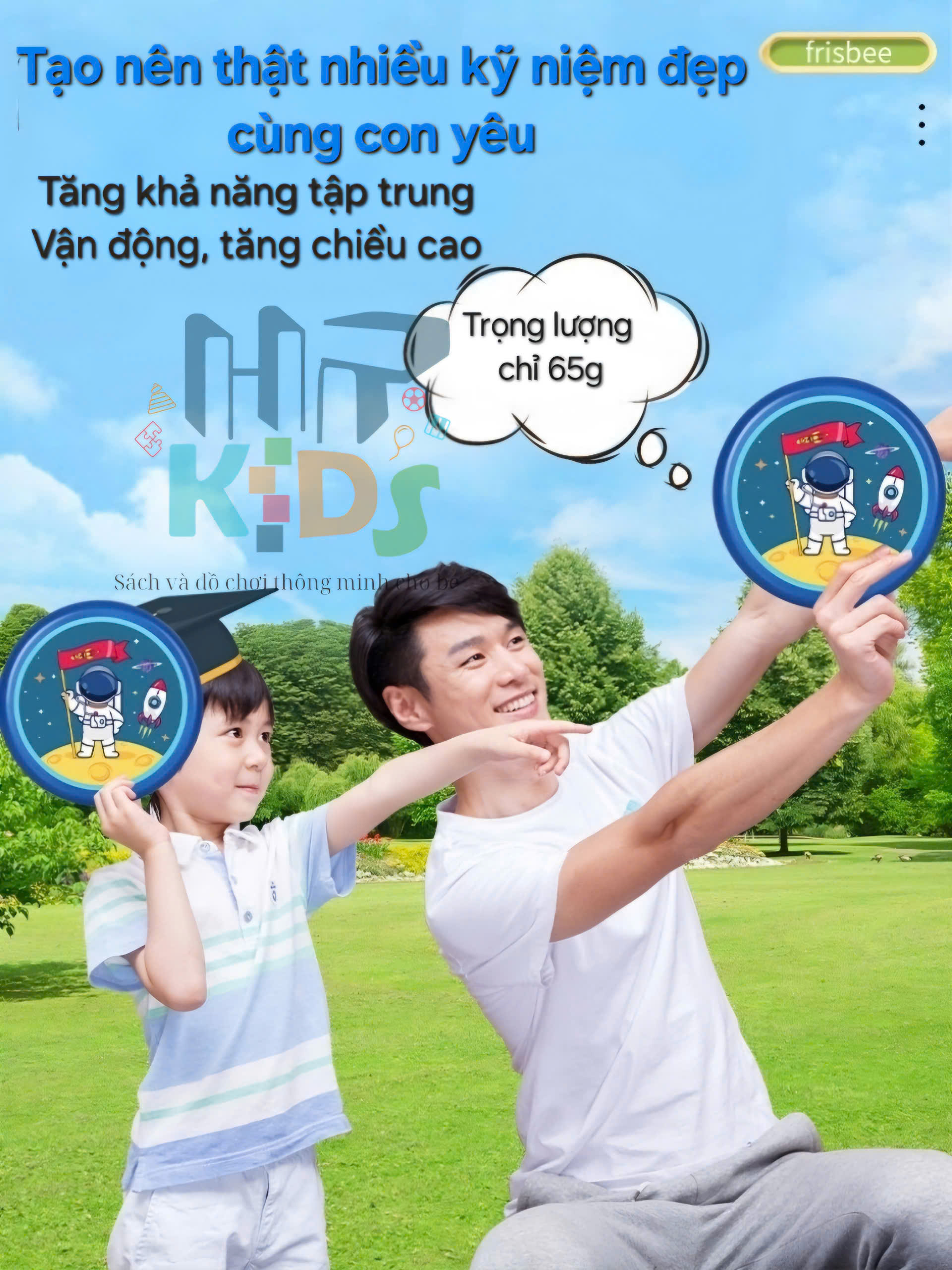 Đồ chơi ném dĩa, đĩa bay mềm, xốp, nhẹ size 20cm cho bé vui chơi vận động ngoài trời