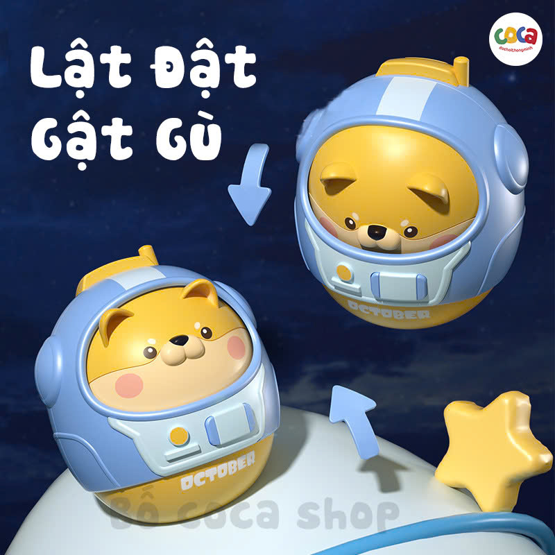Đồ chơi lật đật lắc lư phát ra tiếng kêu leng keng, kích thích thị giác, thính giác dành cho các bé nhỏ