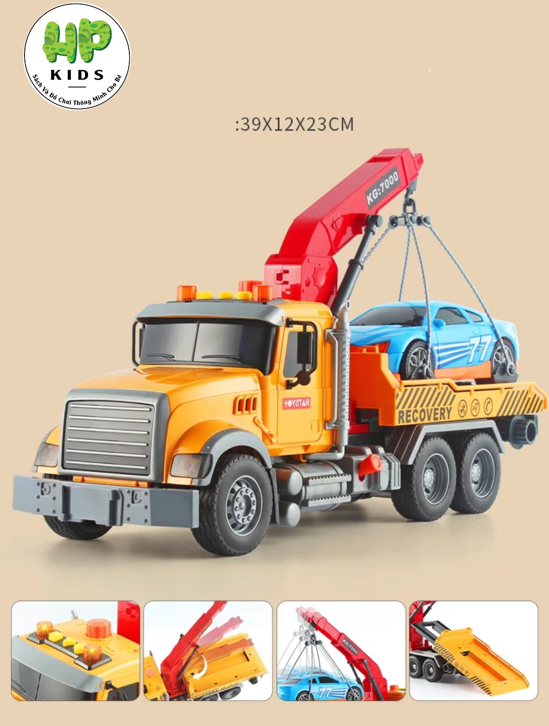 Đồ chơi xe mô hình cỡ lớn xe cứu hóa phun nước, xe rác, xe trộn bê tông, xe nâng, xe tải...