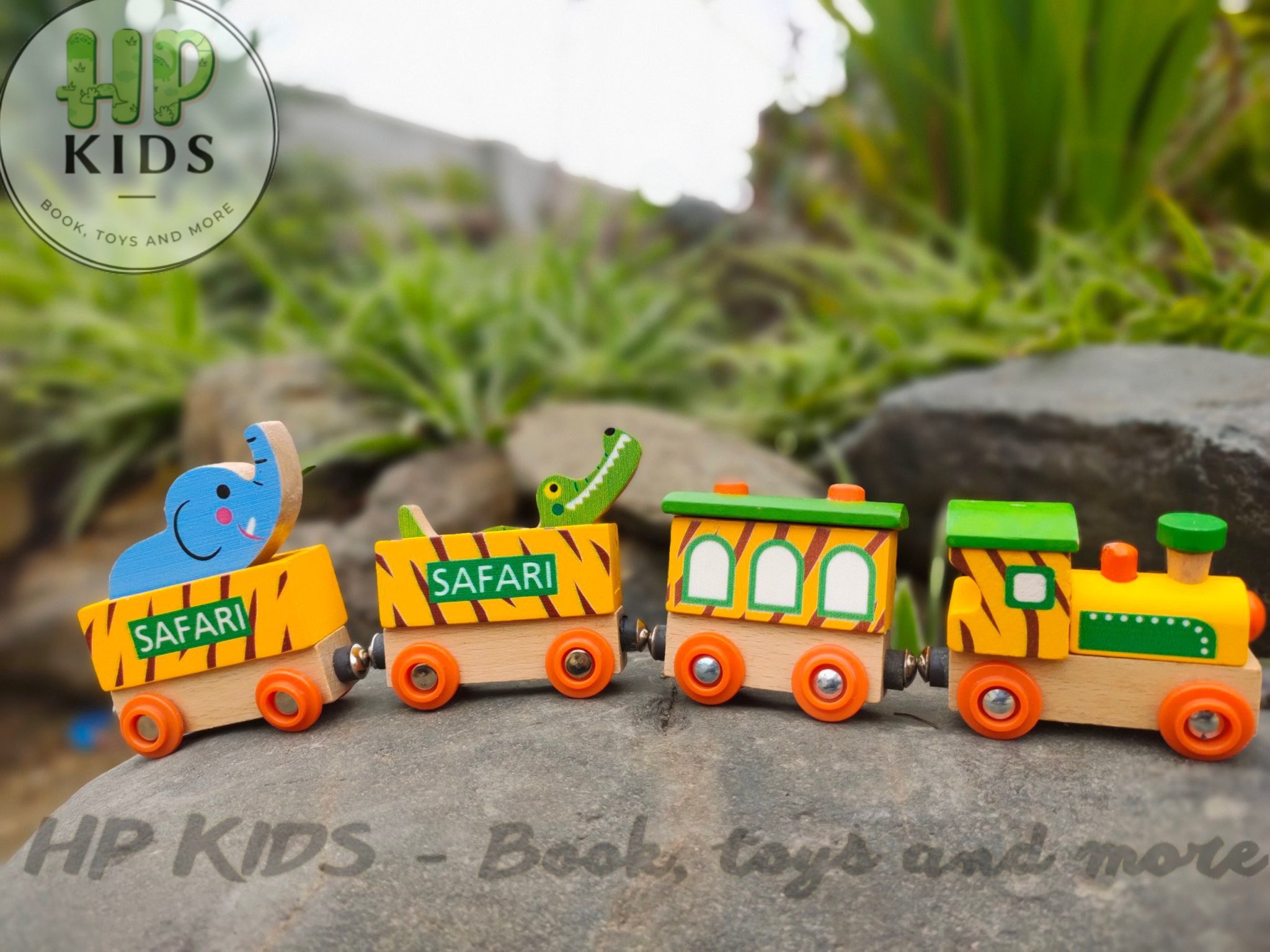 Đồ chơi gỗ việt nam xuất khẩu châu âu - Đoàn tàu chở thú - xe đồ chơi - đồ chơi giáo dục