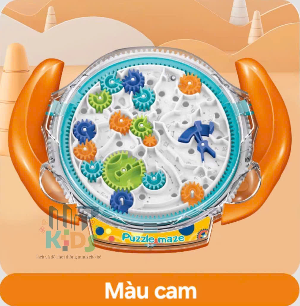 Đồ chơi ln bi đi qua mê cung bánh răng cưa, rèn luyện khả năng tập trung và vận động tinh cho bé